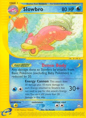 Slowbro 33/147 - Aquapolis Reverse Holofoil