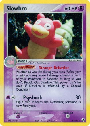 Slowbro 14/112 - FireRed & LeafGreen Reverse Holofoil - Poke-Collect