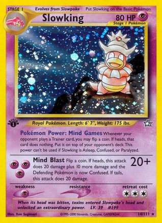Slowking 14/111 - Neo Genesis Unlimited Holofoil - Poke-Collect