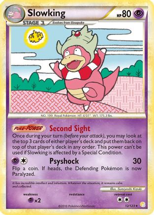 Slowking 12/123 - HeartGold & SoulSilver Reverse Holofoil - Poke-Collect