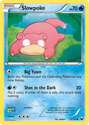 Slowpoke 23/108 - Dark Explorers - Poke-Collect