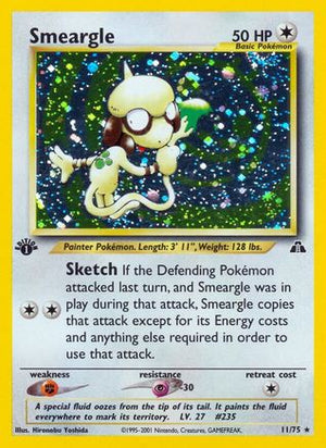 Smeargle 11/75 - Neo Discovery 1st Edition Holofoil - Poke-Collect