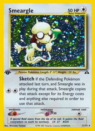 Smeargle 11/75 - Neo Discovery 1st Edition Holofoil - Poke-Collect