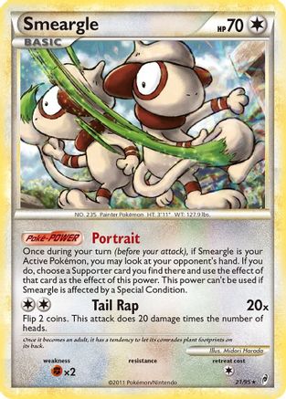 Smeargle 21/95 - Call of Legends Reverse Holofoil - Poke-Collect