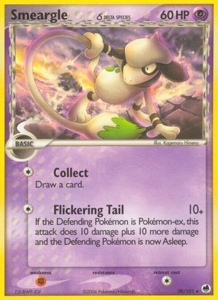 Smeargle δ 39/101 - Dragon Frontiers Reverse Holofoil - Poke-Collect