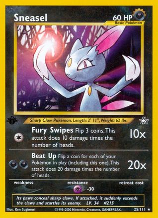 Sneasel 25/111 - Neo Genesis Unlimited - Poke-Collect