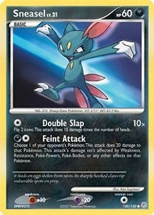 Sneasel 100/130 - Diamond & Pearl Reverse Holofoil - Poke-Collect