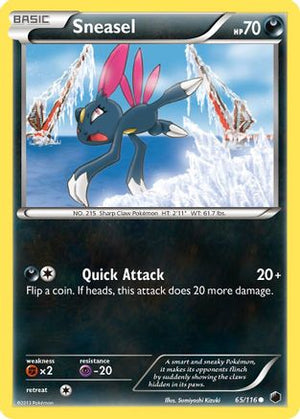 Sneasel 65/116 - Plasma Freeze Reverse Holofoil - Poke-Collect