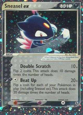 Sneasel ex 103/109 - Ruby & Sapphire Holofoil - Poke-Collect
