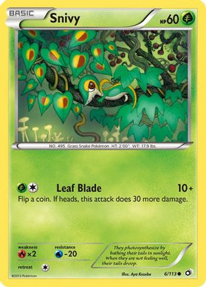 Snivy 6/113 - Legendary Treasures Reverse Holofoil - Poke-Collect