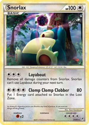 Snorlax 33/95 - Call of Legends Reverse Holofoil - Poke-Collect