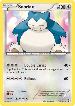 Snorlax 109/149 - Boundaries Crossed Reverse Holofoil - Poke-Collect