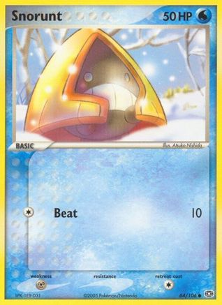 Snorunt 64/106 - Emerald Reverse Holofoil - Poke-Collect