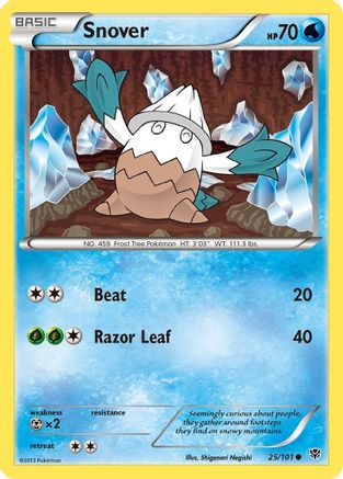 Snover 25/101 - Plasma Blast Reverse Holofoil - Poke-Collect