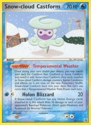 Snow-cloud Castform 29/113 - Delta Species Reverse Holofoil - Poke-Collect