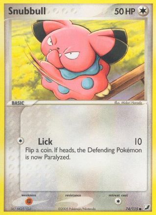 Snubbull 74/115 - Unseen Forces Reverse Holofoil - Poke-Collect