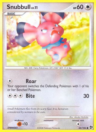 Snubbull 84/106 - Great Encounters Reverse Holofoil - Poke-Collect