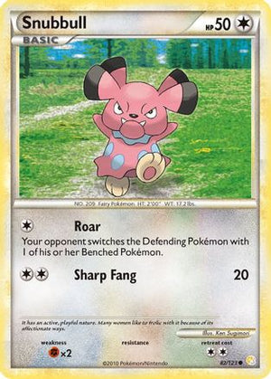 Snubbull 82/123 - HeartGold & SoulSilver Reverse Holofoil - Poke-Collect