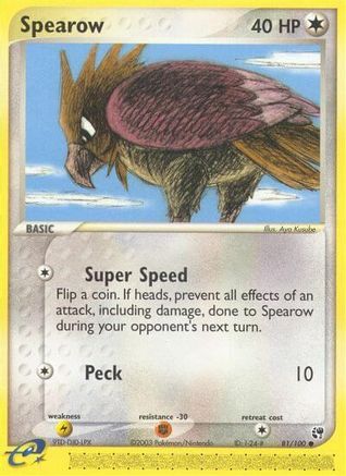 Spearow 81/100 - Sandstorm - Poke-Collect