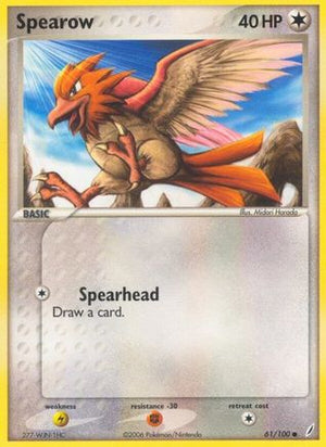 Spearow 61/100 - Crystal Guardians - Poke-Collect