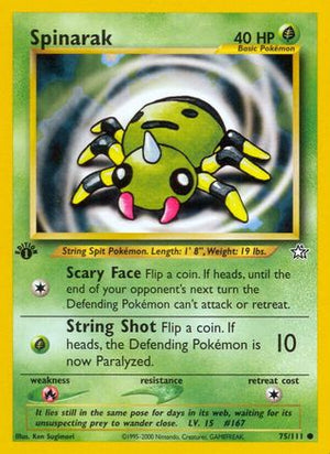 Spinarak 75/111 - Neo Genesis Unlimited - Poke-Collect