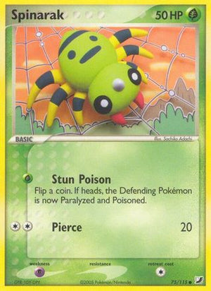 Spinarak 75/115 - Unseen Forces Reverse Holofoil - Poke-Collect