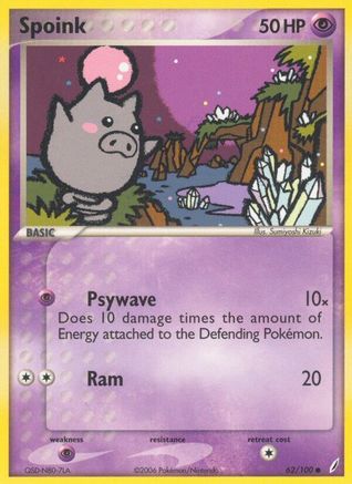 Spoink 62/100 - Crystal Guardians - Poke-Collect