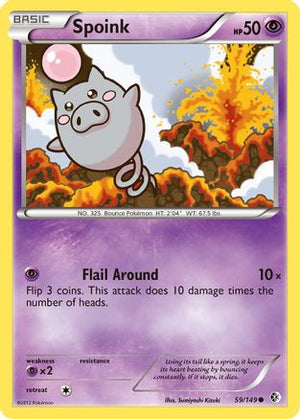 Spoink 59/149 - Boundaries Crossed Reverse Holofoil - Poke-Collect