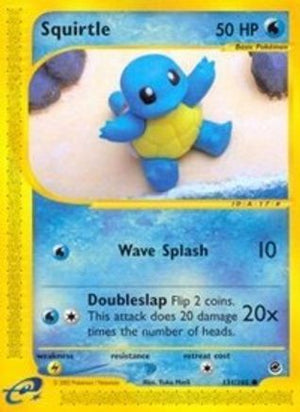 Squirtle 131/165 - Expedition Base Set Reverse Holofoil - Poke-Collect