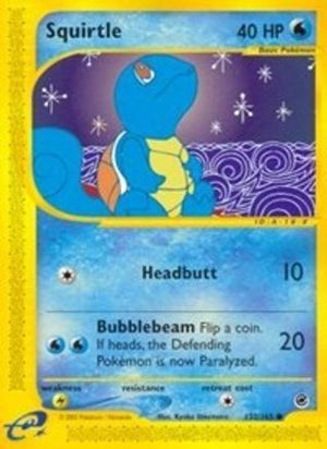 Squirtle 132/165 - Expedition Base Set Reverse Holofoil - Poke-Collect