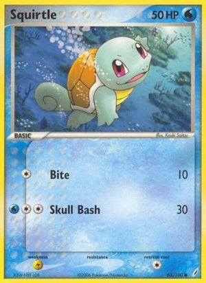 Squirtle 63/100 - Crystal Guardians - Poke-Collect