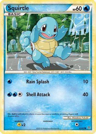 Squirtle 63/95 - HSUnleashed Reverse Holofoil - Poke-Collect
