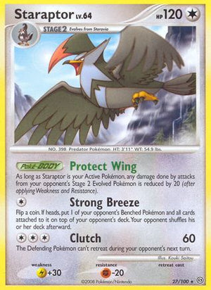 Staraptor 27/100 - Stormfront Reverse Holofoil - Poke-Collect