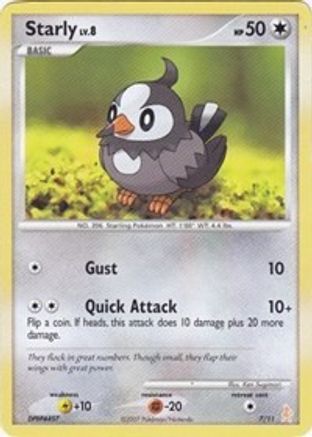 Starly 7 - DP Trainer Kit Manaphy & Lucario - Poke-Collect