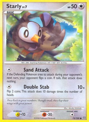 Starly 75/100 - Stormfront - Poke-Collect