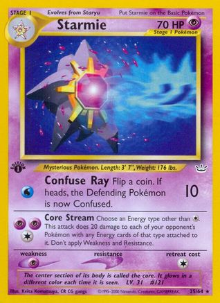 Starmie 25/64 - Neo Revelation 1st Edition - Poke-Collect