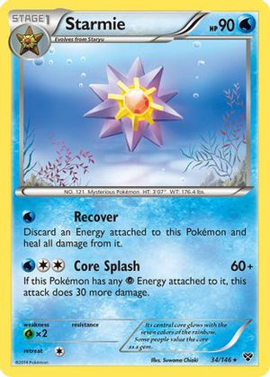 Starmie 34/146 - XY Reverse Holofoil