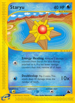 Staryu 103/144 - Skyridge Reverse Holofoil - Poke-Collect