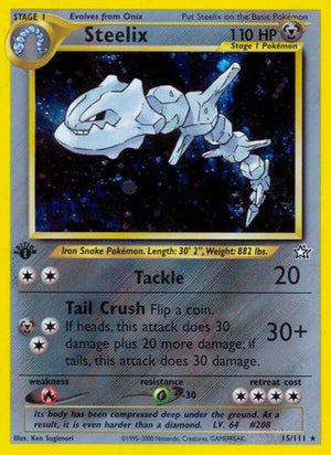 Steelix 15/111 - Neo Genesis Unlimited Holofoil - Poke-Collect