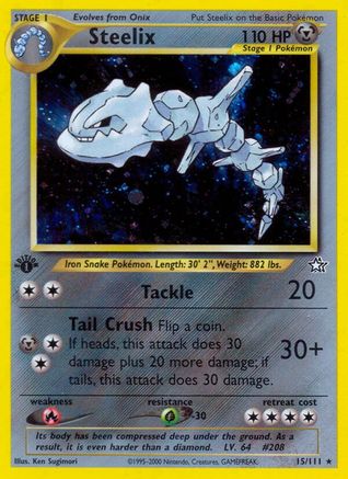 Steelix 15/111 - Neo Genesis Unlimited Holofoil - Poke-Collect