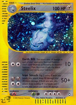 Steelix H23/147 - Aquapolis Holofoil - Poke-Collect