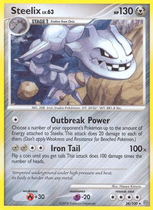 Steelix 28/100 - Stormfront Reverse Holofoil