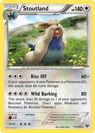 Stoutland 110/146 - XY Reverse Holofoil - Poke-Collect