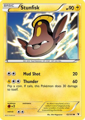 Stunfisk 42/101 - Noble Victories Reverse Holofoil - Poke-Collect