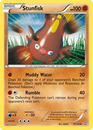Stunfisk 70/124 - Dragons Exalted - Poke-Collect
