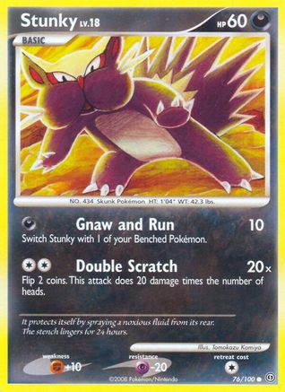 Stunky 76/100 - Stormfront Reverse Holofoil - Poke-Collect