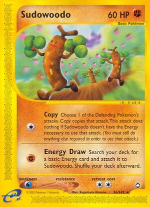 Sudowoodo 36/147 - Aquapolis Reverse Holofoil