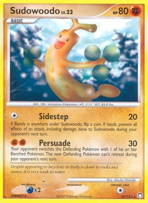 Sudowoodo 35/123 - Mysterious Treasures Reverse Holofoil - Poke-Collect