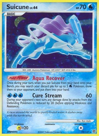 Suicune 19/132 - Secret Wonders Reverse Holofoil - Poke-Collect