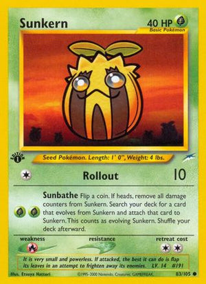 Sunkern 83/105 - Neo Destiny 1st Edition - Poke-Collect